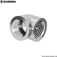 90° Angled Adapter Fitting F-F,(Female to Female) G1/4 Reversing for Computer Water Cooling