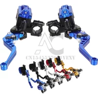 7/8 "22mm lewa i prawa kierownica motocykla hydrauliczny cylinder hamulcowy zestawy dźwigni sprzęgła dla Honda Yamaha Suzuki