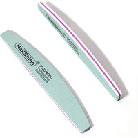 2/5pcs Pack Half Moon Nail Buffer File Block Sponge UV Gel Polish Shiner Professional Sanding Buffing Finger Manicure Product