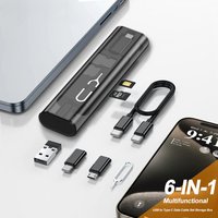 PD 60W Charer Cable Set Storage Box For iPhone 15 14 13 Pro Max Fast Charging Data Cable Case For Samsung S24 Xiaomi USB Adapter