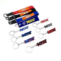 For NOS Keychain Nylon Key Tags Moto Keychain RedSuns Keyring Car Lanyard Redsuns Motorcycle Key Strap Metal Alloy Keyrings