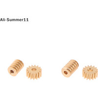 【1a1】【Z】1:87 Modulus 0.2 15T Micro Brass Turbine Worm Static Change Gear Hole Dia 0.8mm/1mm Reduction Pinion Shaft Connector