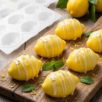 3D Fruit Shape Mango Lemon Silicone Mold for Baking Pastry Chocolate Candy Pudding Ice Cream Dessert Jelly Candle Soap Cake Tool