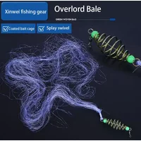 12 Size Fishing Net Trap Mesh Luminous Bead Netting Sea Fish Net Tackle Design Copper Shoal Cast Gill Feeder Fishing Trap