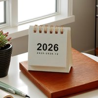 2025-2026 Desk Calendar, From May 2025 To December 2026, 20-Month Small Calendar, 6.5x7x3cm Paper Small Desk Calendar Calendar