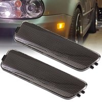 2 Pcs Left Right Front Side Marker Lights Turn Signal Lamp Indicators for Volkswagen VW Golf 4 Jetta MK4 1999-2005 Blinker