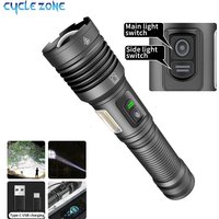 Lampe de poche LED haute puissance, lampes rechargeables par USB, lanterne de camp, XGardens 70 Super XGardens 160, injuste, 18650