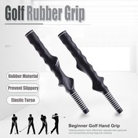 Universal Golf Rubber Grip Handle Swing Trainer Stable Standard Grip Non-Slip High Traction Golf Accessories