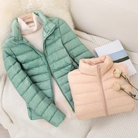 Frauen Kurze Slim Fit Puffer Jacken 2023 Neuheiten Frühling Weibliche Ultra Leichte Packbare Warme Mantel Tragbare Outwear Mäntel