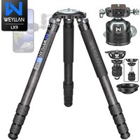 WEYLLAN LX9 Heavy Duty Tripod for Camera 10 Layers Carbon Fiber Tripod with Tripod BallHead Bowl Adapter 40mm Tube Max Load 40kg