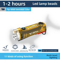 Rechargeable Mini Flashlight Keychain with Infrared Side Light Portable Outdoor Daily Carry Emergency Use Torch