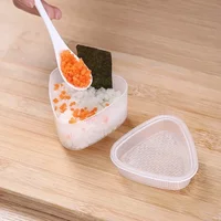 Transparent Plastic Onigiri Mold Set Japanese-style Onigiri and Sushi Mold Set Sushi Cartoon-themed Onigiri Molds For Children