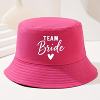 Team Bride Bucket Hats Bridesmaid Hat Summer Beach Pool Engagement Newlywed Bachelorette Party Supplies Bridal Shower Decoration