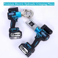 Electric Hydraulic Crimping Pliers Lithium Battery Rechargeable Cable Lug Crimping Tool Handheld Wire Terminal Crimper