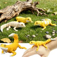 3D Printed Simulated Leopard Print Gecko Lizard Joints Movable Children's Toy Action Figure Figurine Miniature Desktop Ornaments