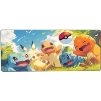 Pokemon Gengar Gaming Mouse Pad Large Desk Mat 2MM Stitched Edge Non Slip Rubber Base Keyboard Pad Office Decor