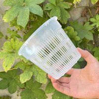 1Pc 11/14cm Mesh Pot Root Control Transparent Flowerpot For Orchid Flower Breathable Growth Container Garden Plastic Flower Pot‘