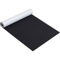 Schwarzer selbstklebender Filzstoff, 39,9 x 78,7 cm, Regaleinlage für Halloween-Dekoration, DIY-Kostümherstellung und Schmuck-Schubladenbox