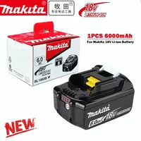 Original Makita battery 18V 6.0Ah rechargeable battery, power tool BL1830 BL1840 BL1850 BL1860B for Makita 18V battery