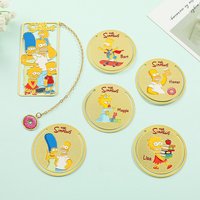 The Simpsons Bookmarks Disney Metal Bookmarks Fan Collection Stationery Gifts Book Lovers Reading Markers Girls School Supplies