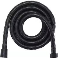 1.5/2/3M Stainless Steel Shower Hose Black/Silver Long Bathroom Shower Water Hose Extension Plumbing Pipe Showerhead Tube