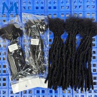 Szerokość 0,6 cm, długość 4-8 cali, 100% prawdziwe ludzkie włosy, doczepiane dredy Inter Loc, ręcznie robione, dla mężczyzn, kobiet i dzieci, można farbować.