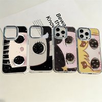 Cartoon Big Eyes Girl Phone Case for Samsung Galaxy S25 S24 S23 S22 S21 S20 Note20 FE Ultra Edge Plus 4G 5G Transparent Soft