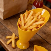 Fries Shelf Holder PP French Fry Snack Storage Box Salad Cup Student Salad Bowl Tray Container