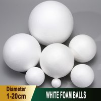 1-500Pcs 1/2/3/3.5/4-20cm Home Decoration Mini Foam Balls Polystyrene White Christmas Balls Round Christmas Ornaments Christmas