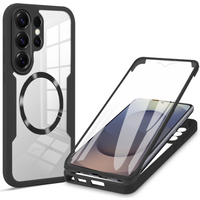 For Magsafe 360 Full Body Front+Back Clear Case For Samsung Galaxy S26 S25 S24 S23 Plus S22 Ultra Soft Bumper Shockproof Cover