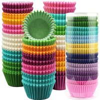 100pcs Mix Baking Cups Cupcake Liners Holders Paper Cup Baking Molds Greaseproof Muffin Wrappers Cupcakes Cake Tools