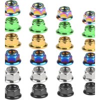 AliExpress Wanyifa Titanium Ti Nut M6/M8/M10/M12 Pitch 1.0/1.25 Flange Lock Nuts for Cycling Modification