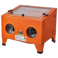 SucceBuy Armoire de sablage de 25/40/60 gallons Blaster de sable de table portable avec buses de pistolet de sablage pour l'élimination de la rouille des taches