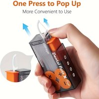 10Pcs Disposable Dental Floss Portable Pop-up Dispenser Box Unscented Floss Stick Travel Oral Care Accessories