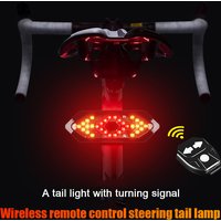 AliExpress NONE Wireless Remote Control USB Turn Signals Bicycle Tail Light Bike Rear Light MTB Road Taillight with Bike Horn Bike Accessories