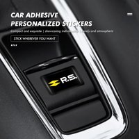 10/20/30pcs Car Lnternal Waterproof Stickers Auto Logo Creative For Renaul Arkana Captur Twingo Talisman RS Line Logan Duster