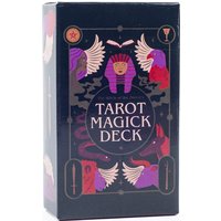 Tarot Magick Deck with Guidebook Color Edged Cards Fate Divination FortuneTelling Card Games Party Board Game 10.3x6.1cm
