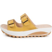 2021New Women Sandals Wedges Sandals Ladies Open Toe Round Toe Buckle Black Yellow White Platform Sandals Shoes