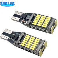 100pcs Car LED Bulb T15 W16W 4014 45SMD W5W LED Signal Light Super Bright Canbus No error DC12V/24V Reverse Parking Back Lamps