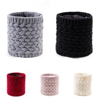 AliExpress YJSFG HOUSE Winter Warm Ring Scarf Women Solid Color Knitted Neck Warmer Outdoor Full Face Mask Snood Neck Scarves Bufanda Cycling Muffler