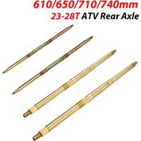 AliExpress TIMZH 610/650/710/740mm ATV Rear Axle Fit For DIY 49cc -125cc Electric Mini Kids Go Buggy ATV Electric Vehicle Kart Quad Bike Parts