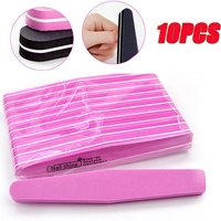 10Pcs Double-sided Nail File Blocks Colorful Sponge Polish Buffing Sanding Buffer Strips Polishing Pedicure Manicure Tools