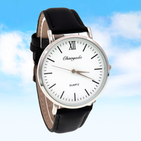 Men's Luxury Minimalist Ultra-Thin Leather Business Watch Casual Quartz Wristwatch Ultra Slim Elegant Fashion Accessory for Men