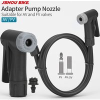 JSHOU BIKE Bicycle Pump Nozzle Adapter for Bike Floor Pump AV FV Hose MTB Road Bike Pump Replacement Valve Head Pump Parts