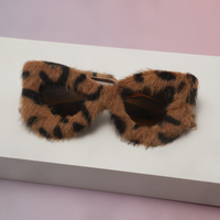 Fashion Sunglasses Fluffy Designer Pc Frame Glasses Plush Sunglasses Pc Frame Fluffy Eye Sunglasses For Festival Costume
