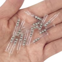 New 500Pcs/Lot Fishing Lure Rattles Bait Jigs Spoons Glass Insert Tube Shake Attract Fly Tying Fishing Tackles Accessories Pesca