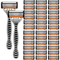 High-end men's razor with anti-slip handle, sharp and smooth stainless steel blade, painless shaving, perfect gift for festivals