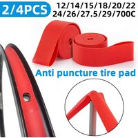 AliExpress NONE 2/4PCS Bicycle Inner Tube Puncture Resistant Tire Pad 12/14/16/18/20/22/24/26/27.5/29/Inch 700c Tire Liner Puncture Resistant