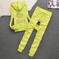 Juicy Lovers Brand Fashion Women Sporting Suit Red Gree Black Drawstring cuffs Casual Tracksuits Hooded Collar Sportswear suits