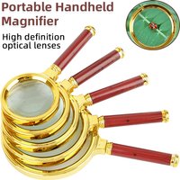 10x/8x/7x/6x/5x Handheld Reading Magnifier High Definition Optical Lenses Magnifying Glass for Reading Book/Newspaper